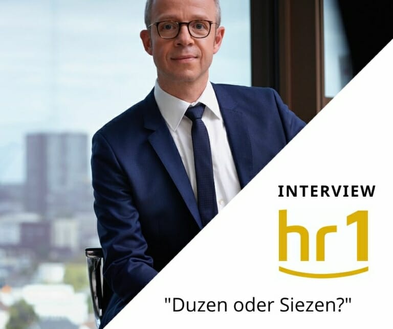 Wer bietet das Du an? – Radiointerview hr1